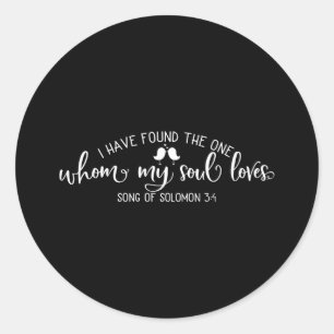 Bijbelcitaat dat ik heb gevonden ronde sticker