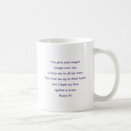 Bijbelcitaat Psalm 91 Gift, Paarse Angel Coffee Mo Koffiemok