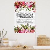 Bijbelcitaat voor de joodse feestdag in Sukkot Poster (Keuken)