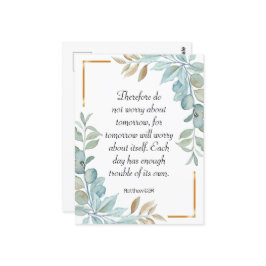 Bijbelgroen dikkopschrift briefkaart