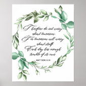 Bijbelgroen dikkopschrift poster (Voorkant)