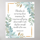 Bijbelgroen poster met schoudergeschrift (Voorkant)