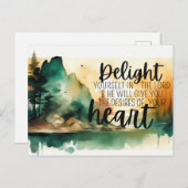 Bijbelgroet Postkaart Delight (Voorkant / Achterkant)