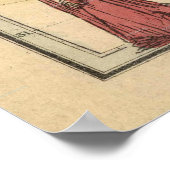 bijbelkaarten 1856 palestijnse waarde Poster (Hoek)