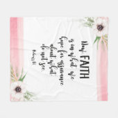 Bijbellenverdraaiing Roze florale flacon Fleece Deken (Voorkant (Horizontaal))