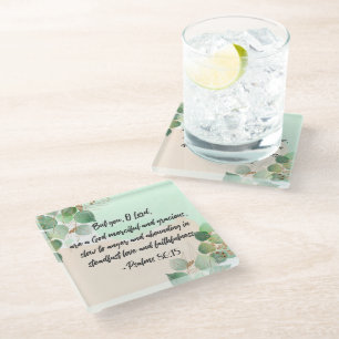 Bijbellenvers, Psalm Greenery Onderzetter