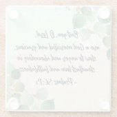 Bijbellenvers, Psalm Greenery Onderzetter (Achterkant)