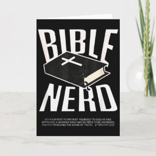 Bijbelnerd christelijke theologiestudent Heilige G Kaart