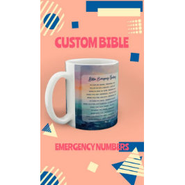Bijbelnoodverzen gepersonaliseerd Christelijk Koffiemok