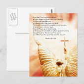 Bijbelpassage, engel van de Heer, psalm 91 Briefkaart (Voorkant / Achterkant)