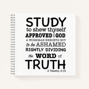 Bijbelprijsopgave 2 Timothy 2:15 Journal Notitieboek