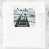 Bijbelprijsopgave Vierkante Sticker (Tas)