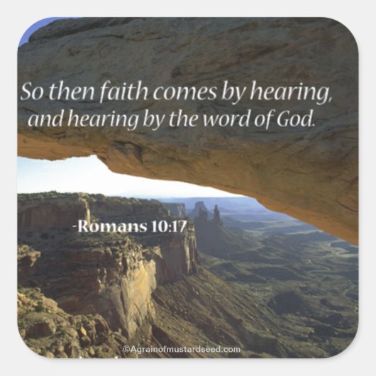 Bijbelprijsopgave Vierkante Sticker (Voorkant)