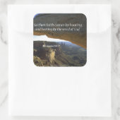 Bijbelprijsopgave Vierkante Sticker (Tas)