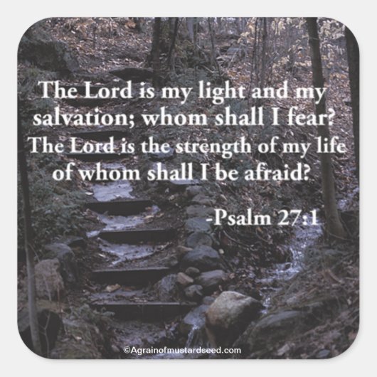 Bijbelprijsopgave Vierkante Sticker (Voorkant)