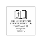 Bijbels Elegant Retour Adres Rubberstempel (Afrduk)