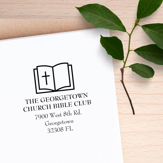 Bijbels Elegant Retour Adres Rubberstempel