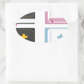 bijbels ovale sticker (Tas)