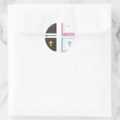 bijbels ronde sticker (Tas)