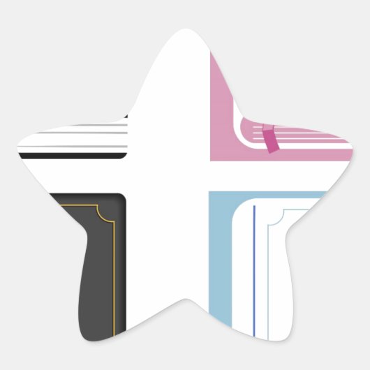 bijbels ster sticker (Voorkant)