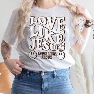Bijbels Verse Trendy Shirt, liefde zoals Jezus T-S T-shirt