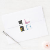 bijbels vierkante sticker (Envelop)