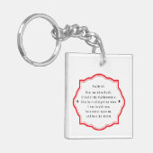 Bijbelschrift Psalm 4-1 christendom Sleutelhanger (Voorkant Links)