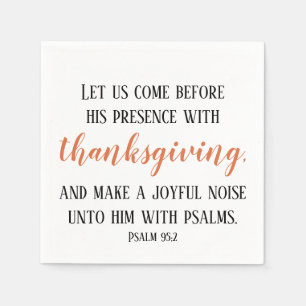 Bijbelscript Thanksgiving Servet