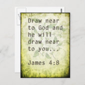 Bijbelscriptie citaat  grunge briefkaart (Voorkant / Achterkant)