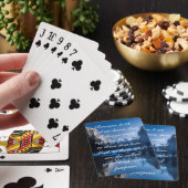 Bijbelscriptie Inspirerend gebergte Pokerkaarten (Insitu)
