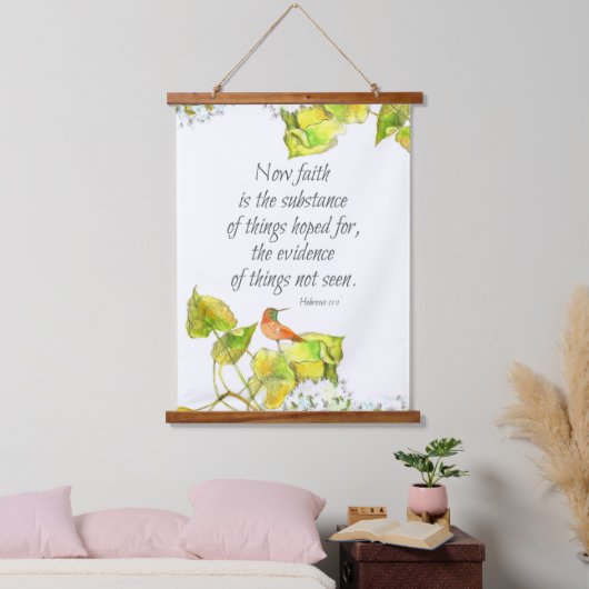 Bijbelscriptprotheses 11 Hummingbird Tree Hangend Wandkleed (Slaapkamer)