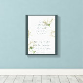 Bijbelscripts Aanmoedigingscitaten Witte aanjager Canvas Afdruk (Insitu (Houten vloer))