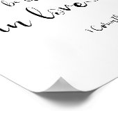 Bijbelscripts Corinthians Moderne Minimalist Poster (Hoek)