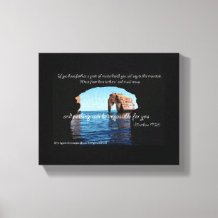 Bijbelscripts Inspirerend Canvas Afdruk