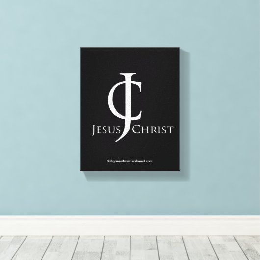 Bijbelscripts Inspirerend Canvas Afdruk (Insitu (Houten vloer))