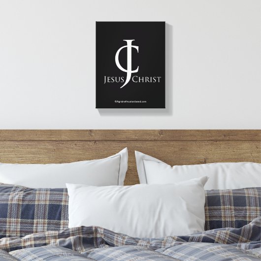 Bijbelscripts Inspirerend Canvas Afdruk (Insitu (Slaapkamer))