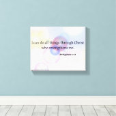 Bijbelscripts Inspirerend Canvas Afdruk (Insitu (Houten vloer))