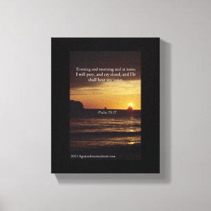 Bijbelscripts Inspirerend Canvas Afdruk