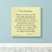 Bijbelscripts Inspirerend Canvas Afdruk (Insitu (Houten vloer))