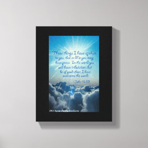 Bijbelscripts Inspirerend Canvas Afdruk