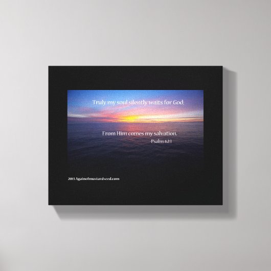 Bijbelscripts Inspirerend Canvas Afdruk (Voorkant)