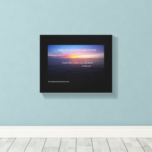 Bijbelscripts Inspirerend Canvas Afdruk (Insitu (Houten vloer))