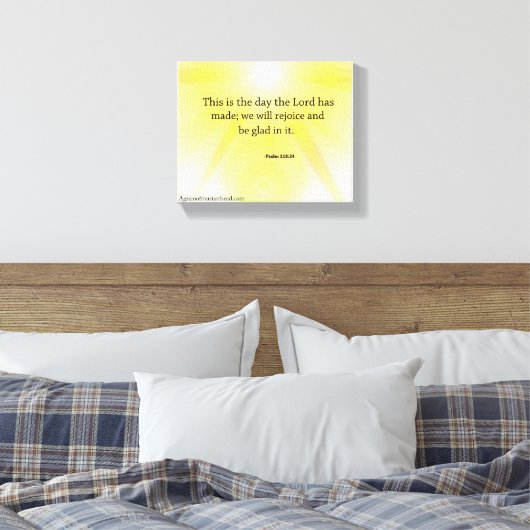 Bijbelscripts Inspirerend Canvas Afdruk (Insitu (Slaapkamer))