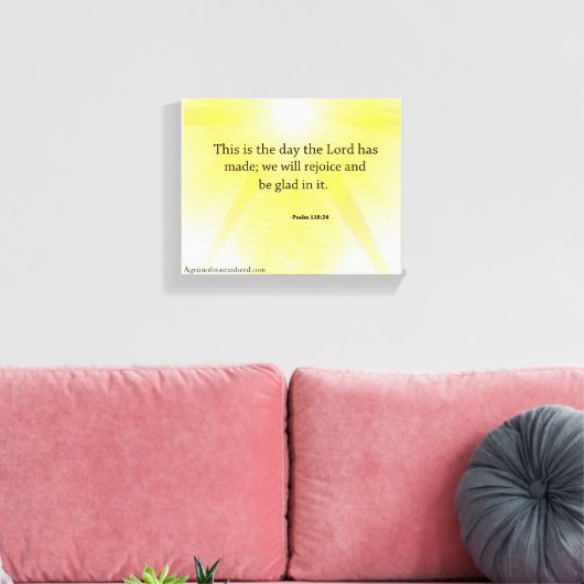 Bijbelscripts Inspirerend Canvas Afdruk (Insitu (Woonkamer))