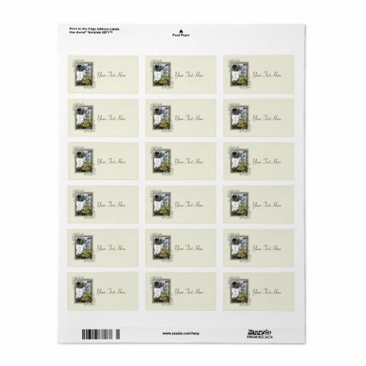 bijbelscripts met Rozen Etiket (Full Sheet)