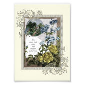 bijbelscripts met Rozen Foto Afdruk (Voorkant)