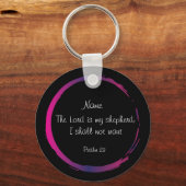 Bijbelscriptuur Psalm 23 - De heer is mijn herder Sleutelhanger (Voorkant)