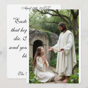 Bijbelse afbeelding Noli Me Tangere Wenskaart Kaart
