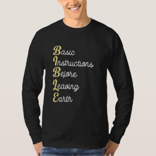 Bijbelse basisinstructies voor het verlaten van de t-shirt