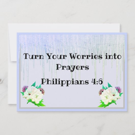 Bijbelse Filippijnen 4:6 (Voorkant)